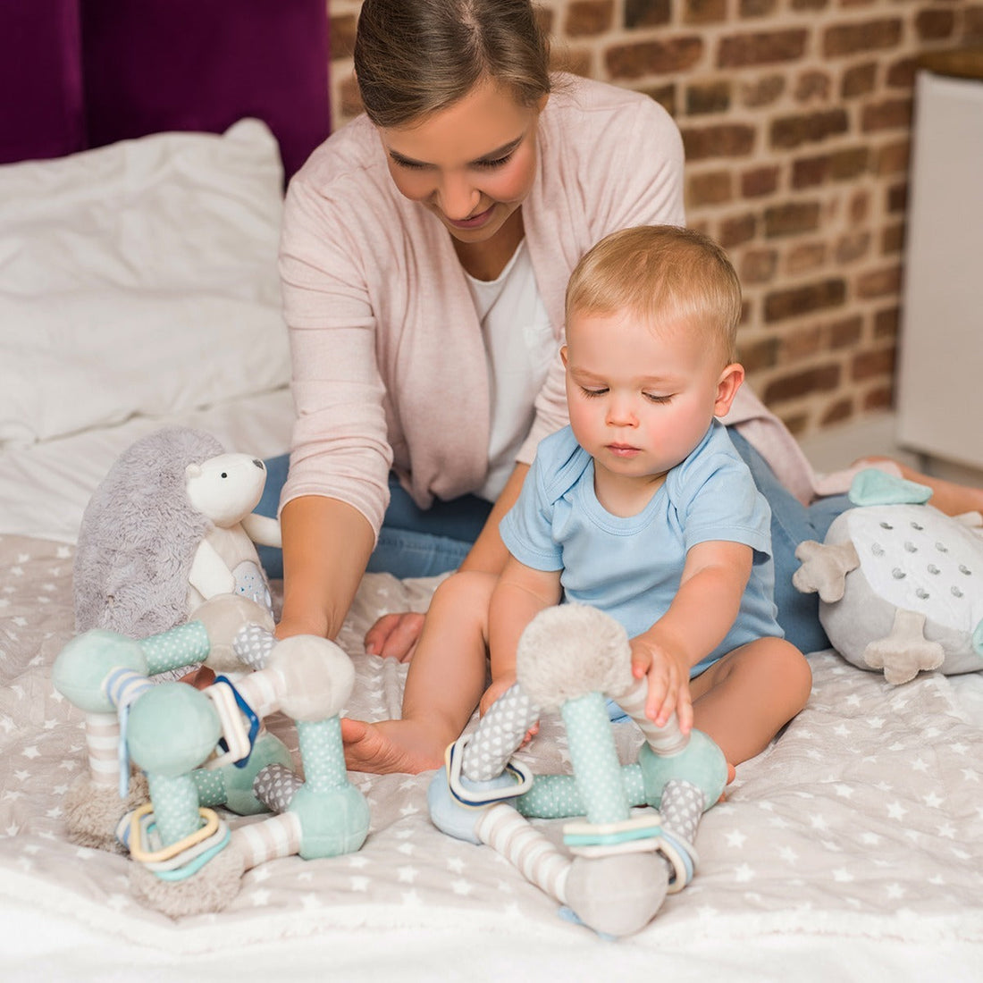 Babyono Educational Pyramid Game - Mint | Prenatal, Babies, Nusring, Cybex, Avent Educational Toy