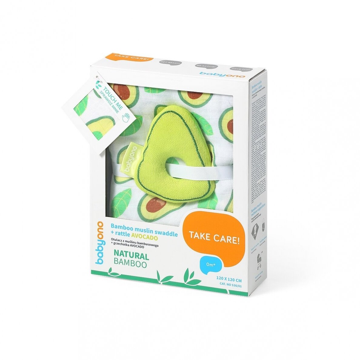 Babyono Bamboo Muslin Swaddle Avovado 120x120cm | Prenatal, Babies, Nusring, Cybex, Avent Swaddle/Blanket