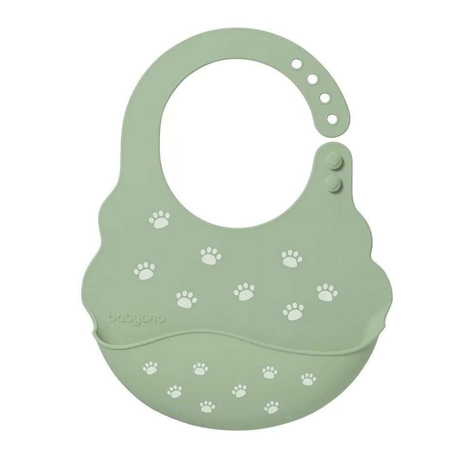 Babyono Silicone Bib with Adjustable Fastener Footprint | Prenatal, Babies, Nusring, Cybex, Avent Bib