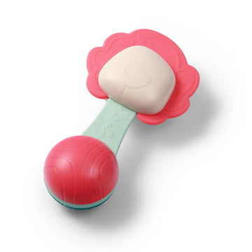 Babyono Rattle with Teether – Red