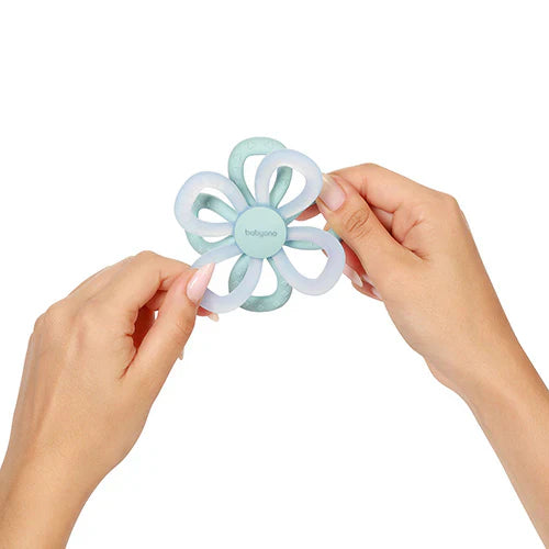 Babyono Silicone Teether FLOWER – Blue