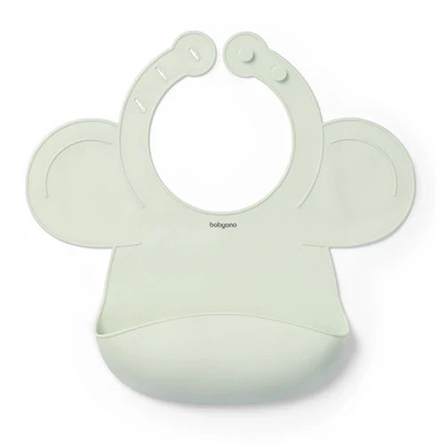 Babyono Silicone Bib with Adjustable Lock – Mint