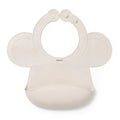 Babyono Silicone Bib with Adjustable Lock – Beige