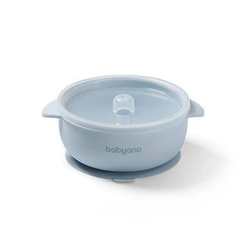 Babyono Silicone suction bowl with lid Suction Bowl