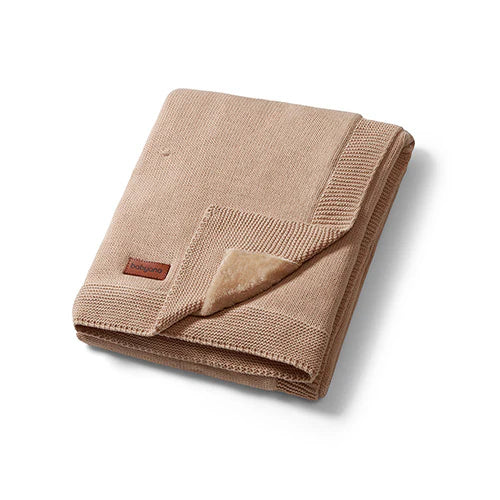 Babyono Cotton Blanket with Flannel Lining Chocolate