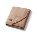 Babyono Cotton Blanket with Flannel Lining Chocolate