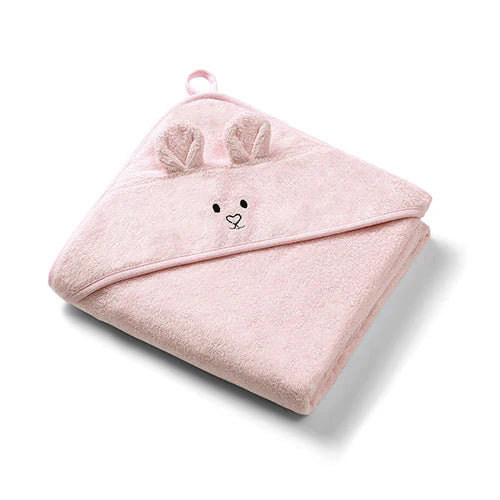 Babyono Bamboo Hooded Towel 100×100cm Pink