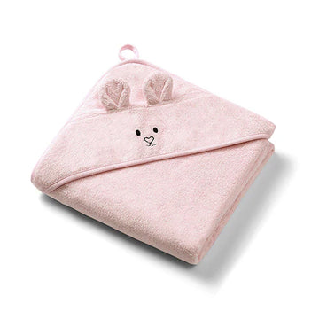 Babyono Bamboo Hooded Towel 100×100cm Pink