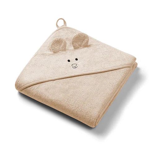 Babyono Bamboo Hooded Towel 100×100cm Brown