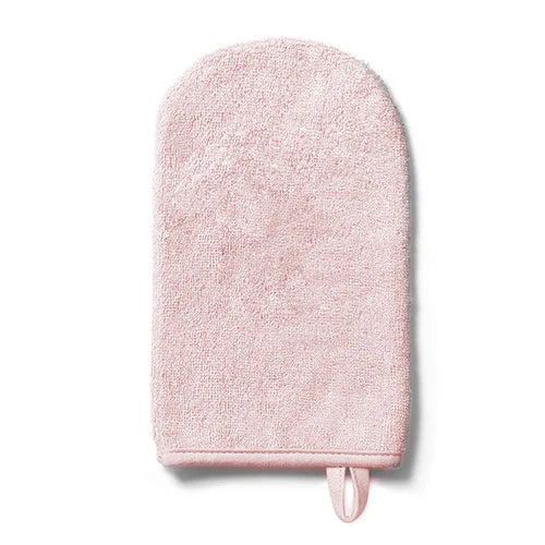 Babyono Bamboo Baby Wash Mitt – Natural Bamboo Pink