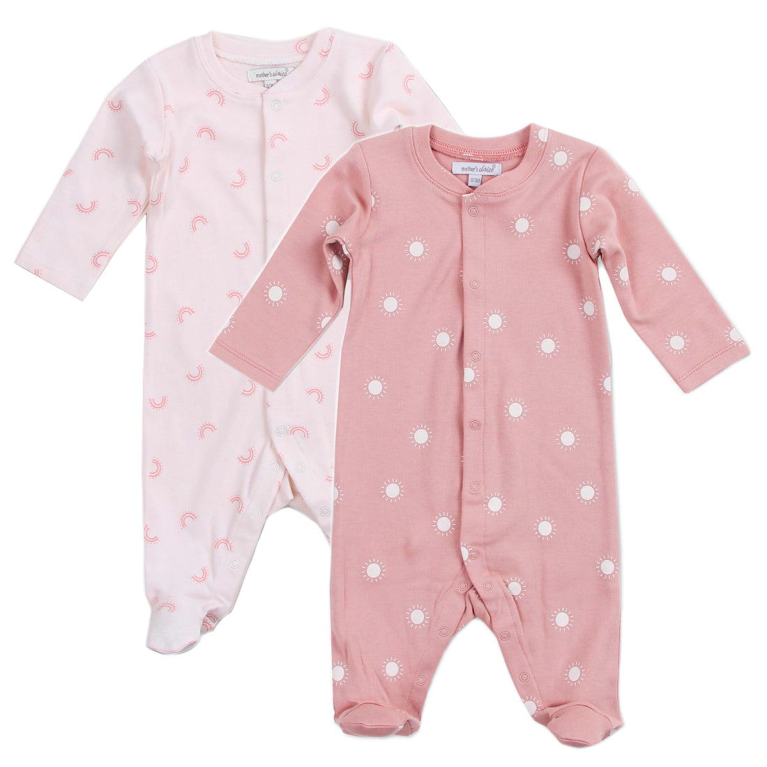 Mother's Choice Infant Girls Footed Full Sleeve Babygrower Onesize Pack of 2 | Prenatal, Babies, Nusring, Cybex, Avent Bodysuit