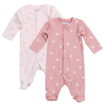 Mother's Choice Infant Girls Footed Full Sleeve Babygrower Onesize Pack of 2 | Prenatal, Babies, Nusring, Cybex, Avent Bodysuit