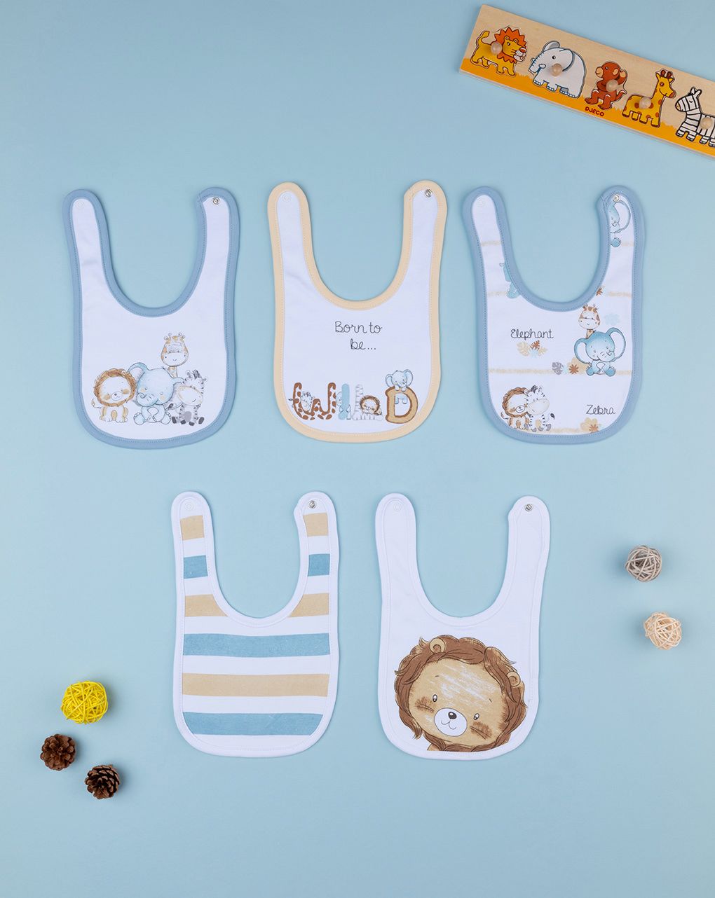Prenatal Pack of 5 Printed Bib
