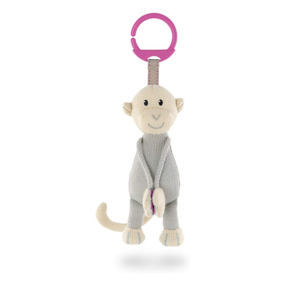 Matchstick Monkey Knitted Hanging Monkey Toy - Pink | Prenatal, Babies, Nusring, Cybex, Avent Plush & Soft Toy
