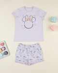 Prenatal Lilac Minnie summer pajamas for girls