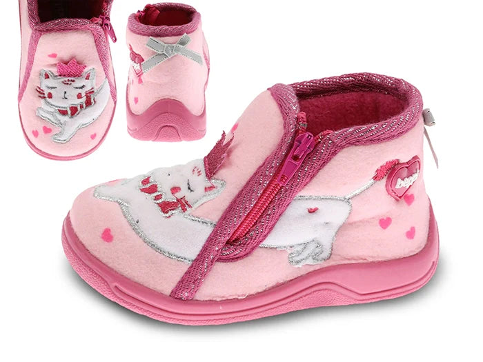 Beppi Baby slippers Zipper closure - Cat Indoor Shoe