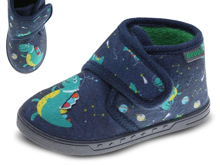 Beppi Baby slippers with Space print Indoor Shoe