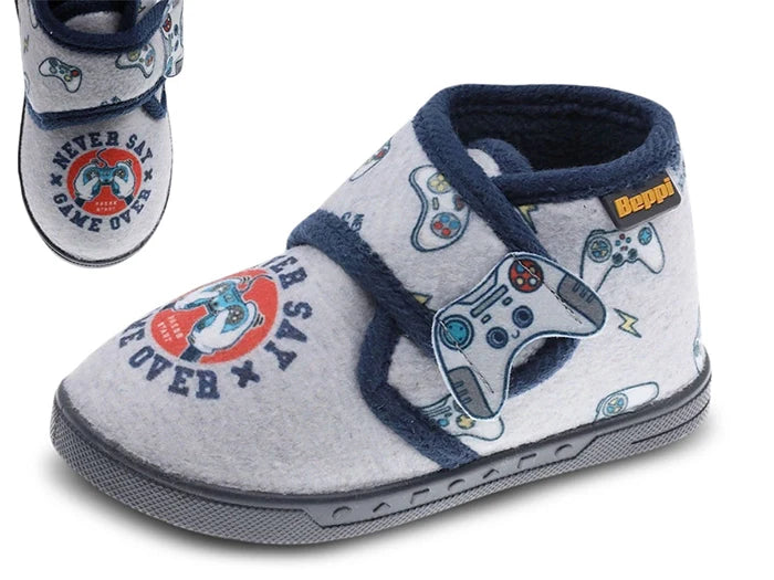 Beppi Baby slippers with Gaming print Indoor Shoe