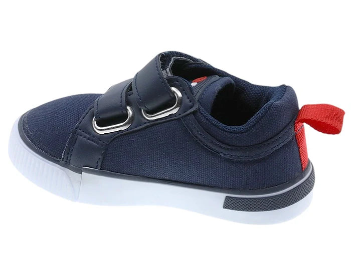 Beppi Baby Navy Canvas Shoe With Velcro Canvas Shoe, USA international shipping, lebanon, babies