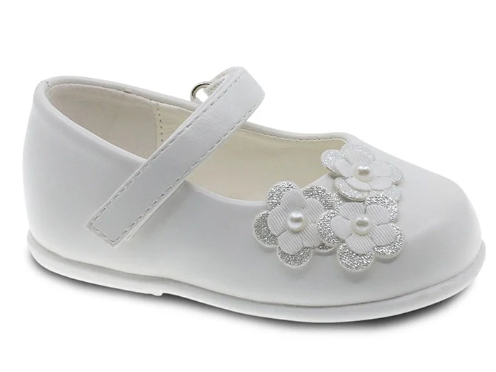 Beppi Baby White Floral ballerina ballerina , USA international shipping, lebanon, babies