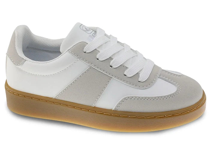 Beppi Casual shoe in synthetic leather White Beige Casual Shoe
