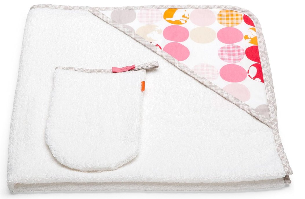Stokke Hooded Towel Silhouette Pink Towel
