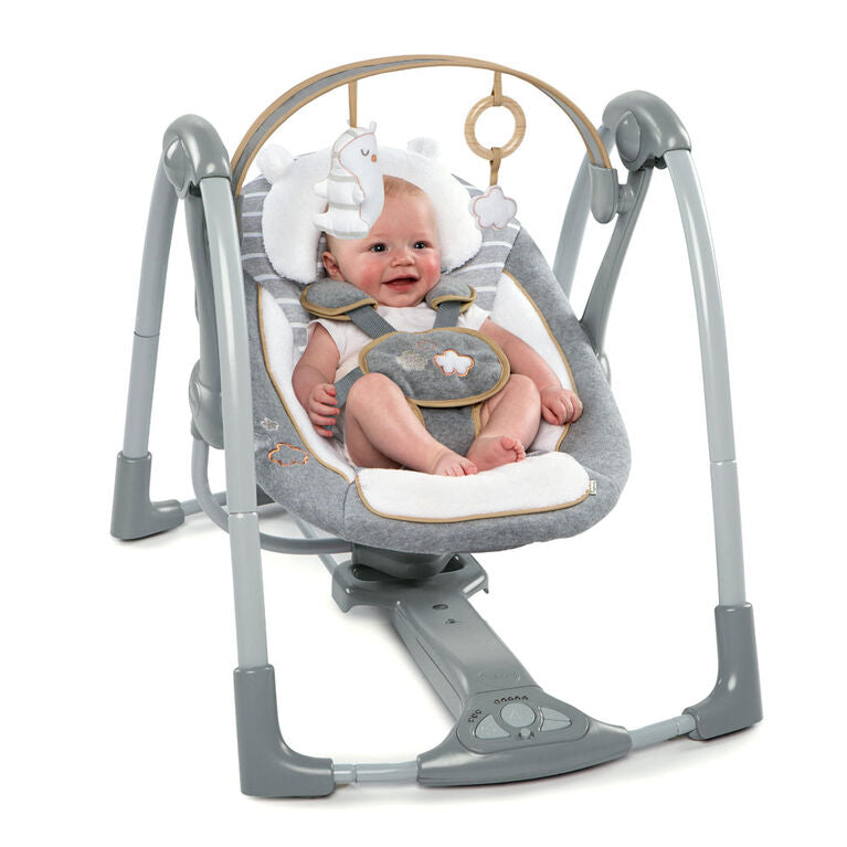 Ingenuity Boutique Collection Swing 'n Go Portable Swing - Bella Teddy | Prenatal, Babies, Nusring, Cybex, Avent Swing