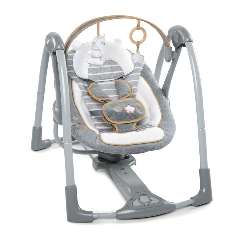 Ingenuity Boutique Collection Swing 'n Go Portable Swing - Bella Teddy | Prenatal, Babies, Nusring, Cybex, Avent Swing