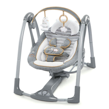 Ingenuity Boutique Collection Swing 'n Go Portable Swing - Bella Teddy | Prenatal, Babies, Nusring, Cybex, Avent Swing
