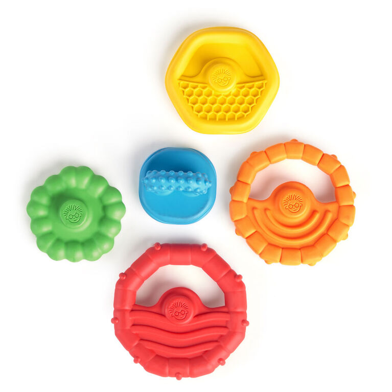 Baby Einstein Stack & Teeth Multi-Textured Easy to Grasp Pack of 5 | Prenatal, Babies, Nusring, Cybex, Avent Teether