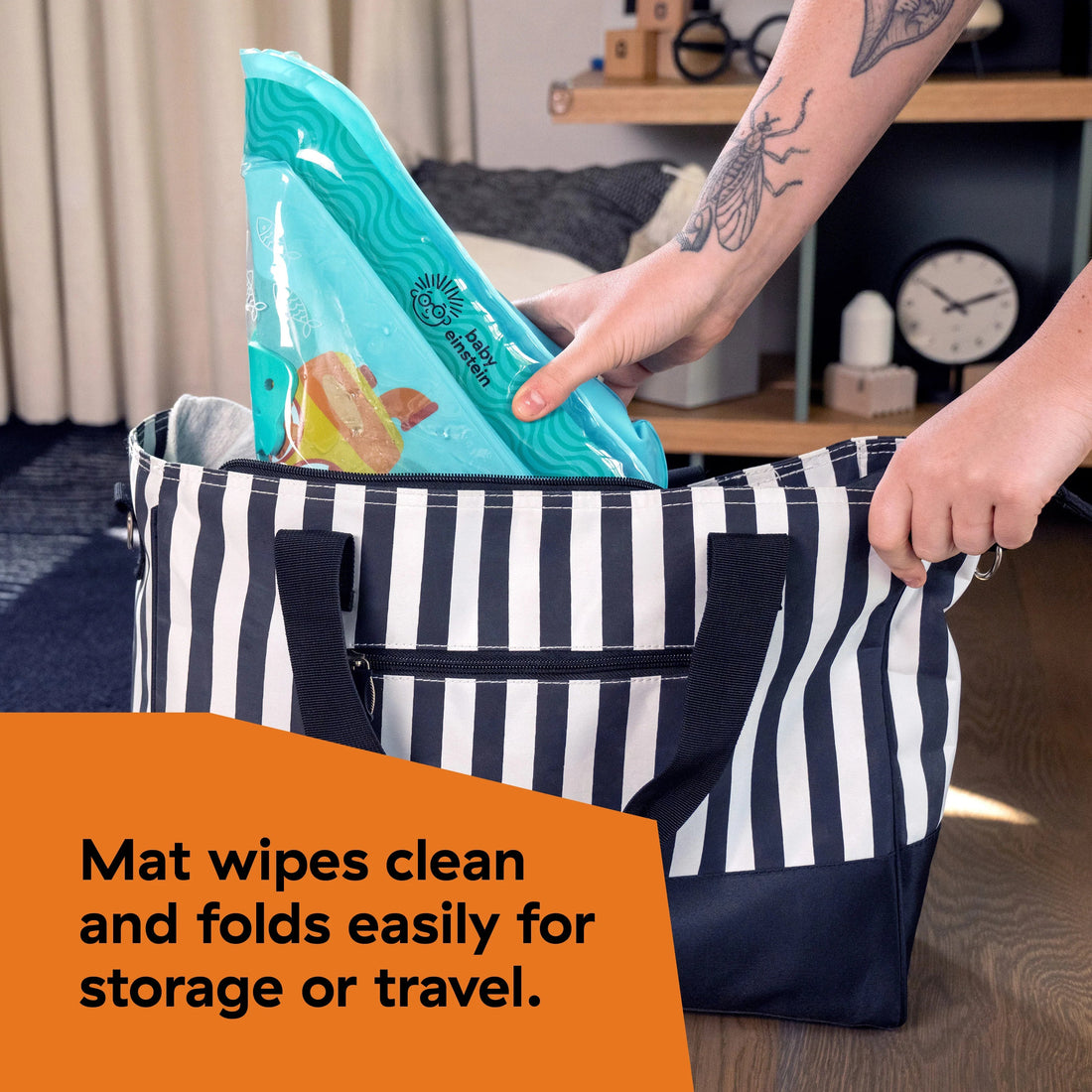 Baby Einstein Ocean Explorers Sensory Splash Water Mat, Ages 0-36 Months Sensory Toy