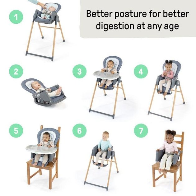 Ingenuity Proper Positioner 7-in-1 High Chair Chambray | Prenatal, Babies, Nusring, Cybex, Avent Highchair