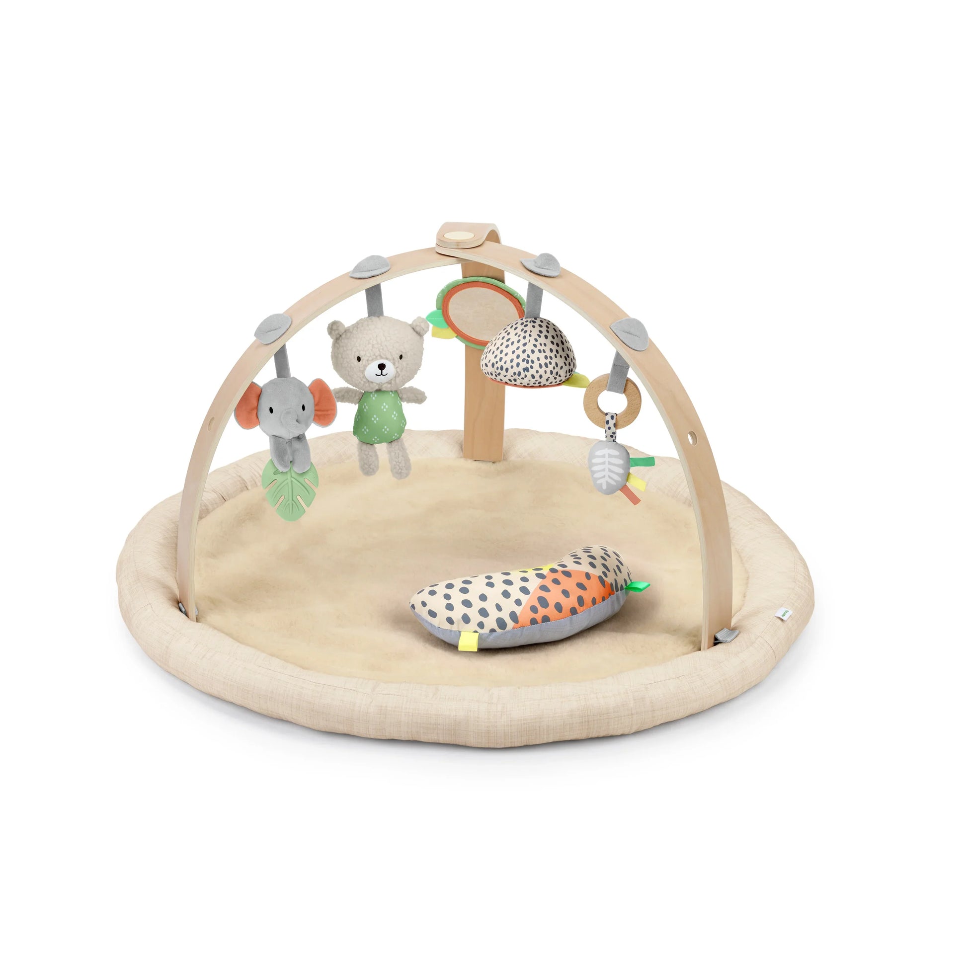 Ingenuity Every Season Plush Lambswool Baby Play Gym - Natural Gym