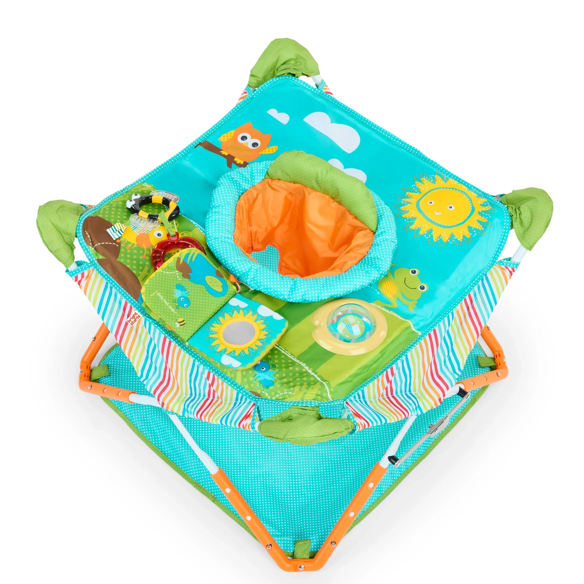 Bright Starts Pop 'N Jump Portable Activity Jumper, Owl Forest Jumper