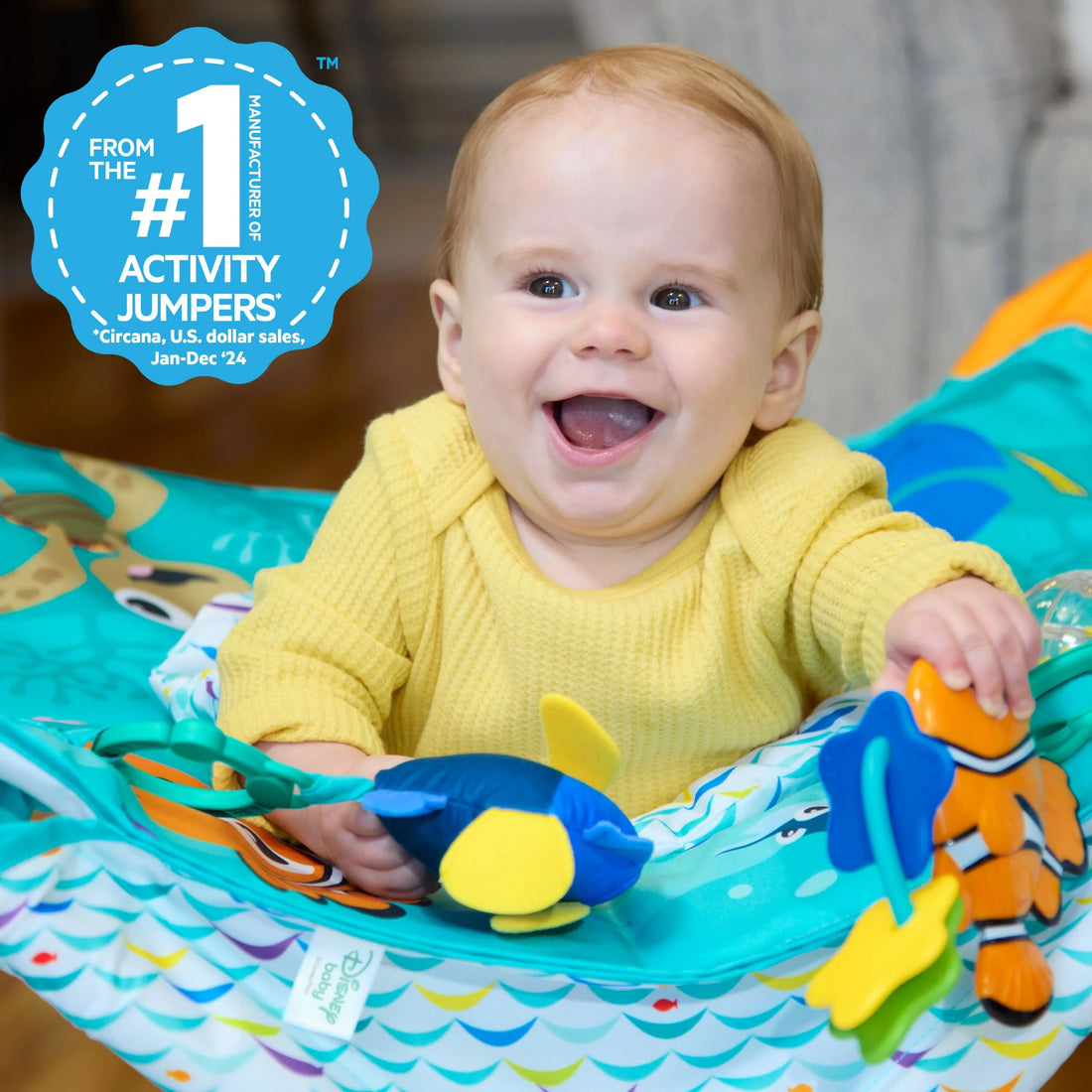 Bright Starts Disney Baby Finding Nemo Pop 'N Jump Foldable Activity Center Jumper