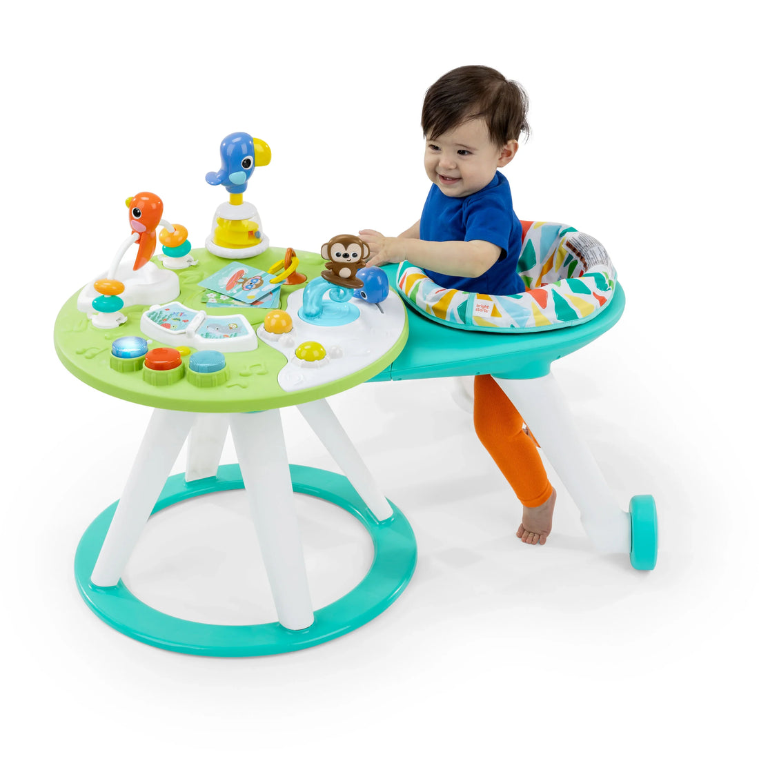 Around We Go 2-in-1 Walk-Around Activity Center & Table - Tropic Cool
