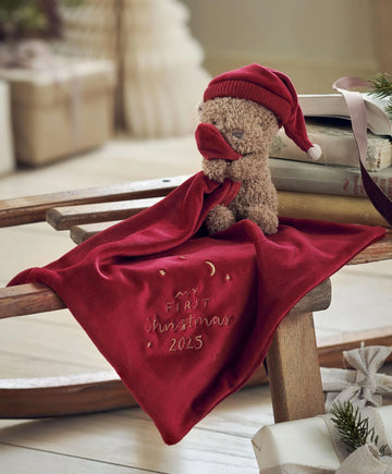 My First Christmas Teddy Bear Comforter