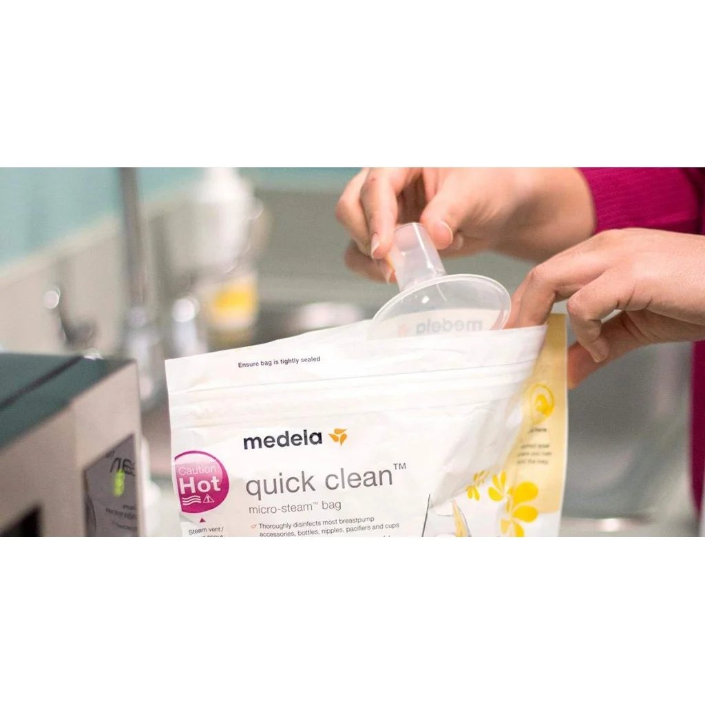 Medela Medela Quick Clean Pack of 5 Microwave Bags | Prenatal, Babies, Nusring, Cybex, Avent Bottle Feeding