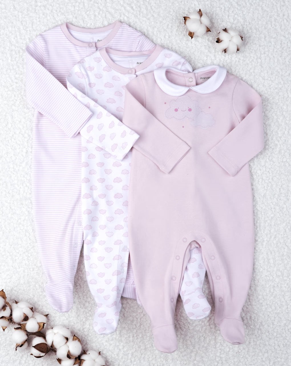Prenatal Pack of 3 Baby Girl Onesies - Pink | Prenatal, Babies, Nusring, Cybex, Avent Bodysuit