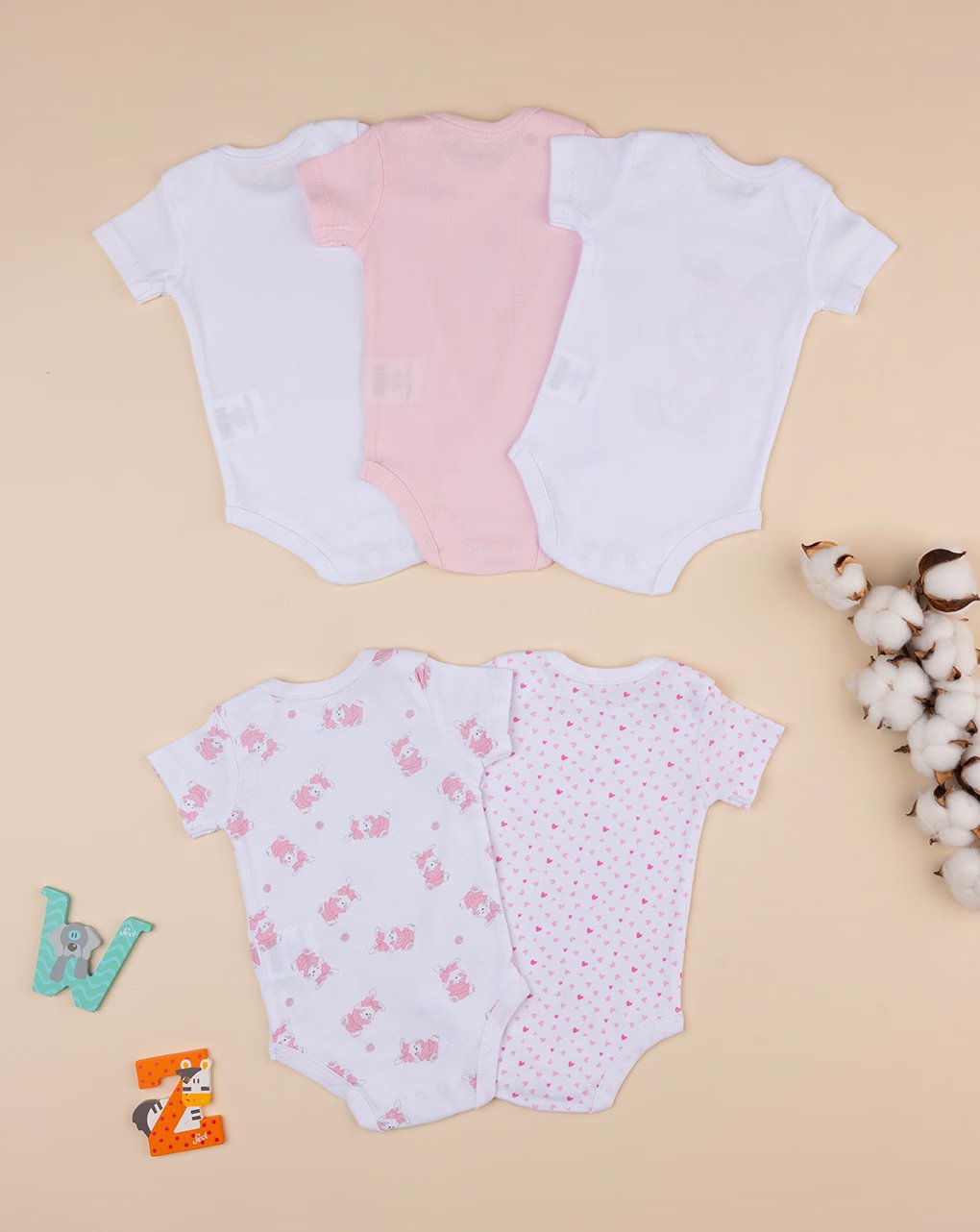 Prenatal Pack of of 5 Cotton Bodysuits | Prenatal, Babies, Nusring, Cybex, Avent Bodysuit