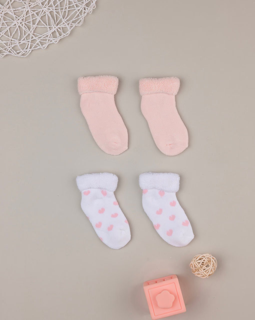 Prenatal Pack of 2 Pairs of Terry Socks with Heart - Pink | Prenatal, Babies, Nusring, Cybex, Avent Socks
