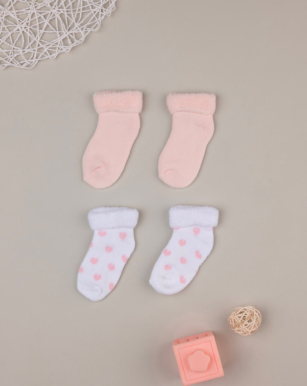 Prenatal Pack of 2 Pairs of Terry Socks with Heart - Pink | Prenatal, Babies, Nusring, Cybex, Avent Socks
