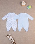 Prenatal Pack of 2 Overalls with Teddy Bear Print - Blue & White | Prenatal, Babies, Nusring, Cybex, Avent Overall