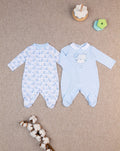 Prenatal Pack of 2 Overalls with Teddy Bear Print - Blue & White | Prenatal, Babies, Nusring, Cybex, Avent Overall