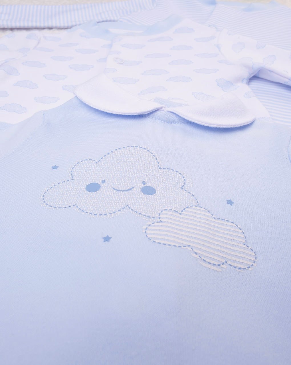 Prenatal Overalls with Designs and Stripes - Blue & Cream | Prenatal, Babies, Nusring, Cybex, Avent Overall