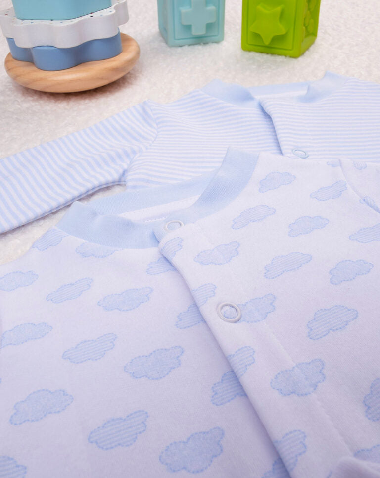 Prenatal Overalls with Designs and Stripes- 6-9M - Blue & Cream | Prenatal, Babies, Nusring, Cybex, Avent Overall