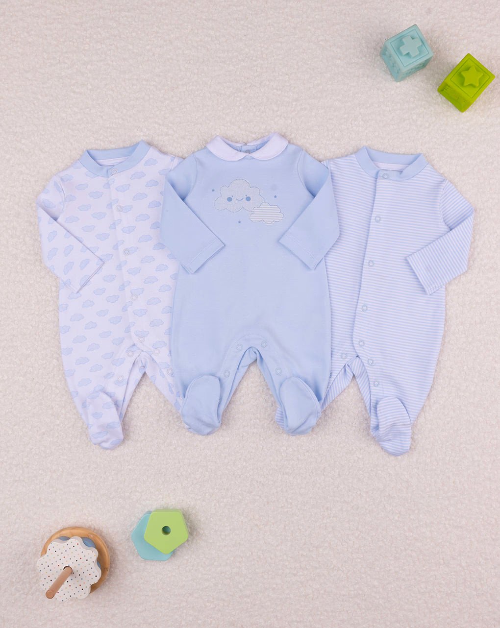 Prenatal Overalls with Designs and Stripes- 6-9M - Blue & Cream | Prenatal, Babies, Nusring, Cybex, Avent Overall