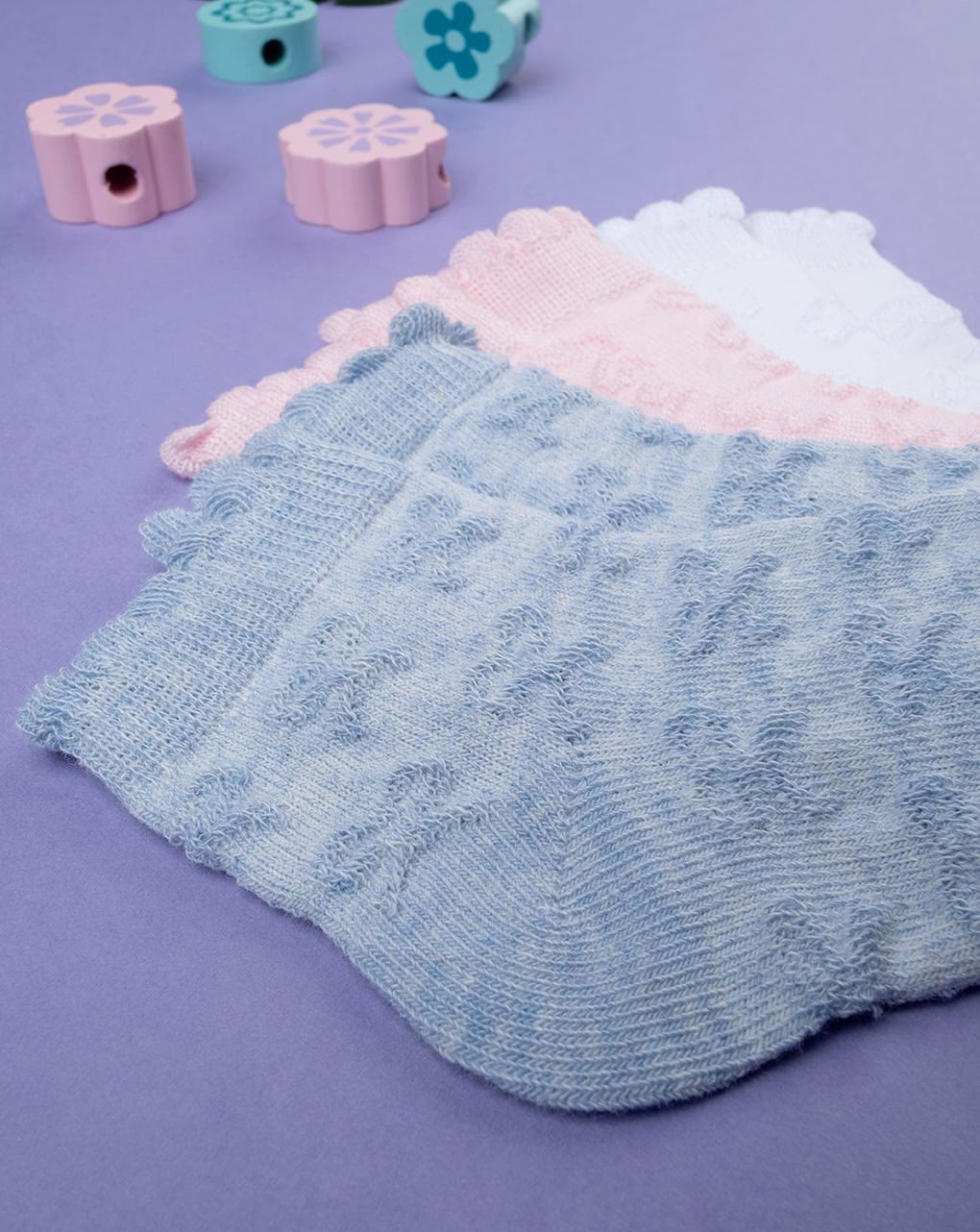 Prenatal Pack of 3 Short Cotton Socks For Girls | Prenatal, Babies, Nusring, Cybex, Avent Socks