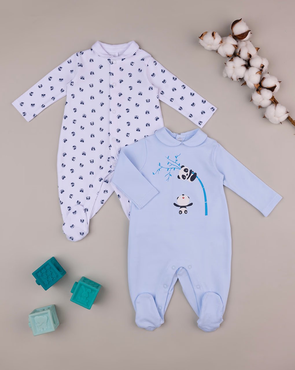 Prenatal Pack of 2 Interlock Overalls -  White & Blue | Prenatal, Babies, Nusring, Cybex, Avent Overall