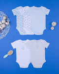 Prenatal Pack of 5 Ribbed Baby Bodysuits 